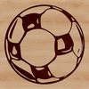 Sports Vector Graphic A stylized illustration of a soccer ball, ideal for graphic design projects.