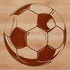 Football Icon SVG File A high-quality SVG illustration of a football or soccer ball.