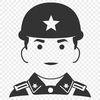 Military Man Clip Art A detailed illustration of a soldier in military attire, suitable for vector art projects.