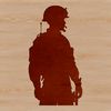 Soldier Illustration in Military Uniform An illustration of a man in military attire.