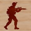 Male Military Figure Vector Design A detailed illustration of a man in military attire, suitable for vector art projects and cutting machine designs.