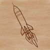 Galactic Vessel Vector Graphic A detailed vector illustration of a spaceship with metallic components and a sleek design.