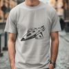 Galactic Explorer Vector Icon A high-resolution vector illustration of a spaceship in space.