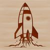 Futuristic Space Cruiser Vector Art A vector illustration of a futuristic rocket ship in space.