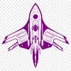 Galaxy Explorer Clip Art Illustration A futuristic spaceship illustration created as a vector graphic, suitable for digital design and printing.