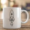 Vector Rocket Illustration A futuristic spaceship design suitable for cutting machines and other digital crafters.