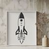 Galactic Spacecraft Design A detailed digital drawing of a spacecraft in SVG design style.