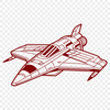 Celestial Vessel Illustration Vector illustration of a spaceship in space with detailed design elements.