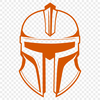 Spartan Fighter Vector Art A depiction of a Spartan warrior in ancient Greek attire, wearing a traditional helmet.