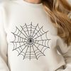 A delicate spider web design created using vector graphics, ideal for cutting machine projects or digital art.