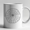 Intricately Drawn Web Design High-resolution design element featuring a intricately drawn spider's web.