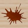 Slime-Textured Shape Illustration A stylized illustration of a splat shape with a textured, slime-like appearance.