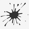 Textured Splat Design Graphic representation of a messy splatter design with textured elements.