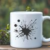 Illustrative splat shape with rounded edges, suitable for vector design and commercial use.