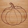 Illustrated squash graphic with autumnal colors.