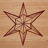 A simple star icon created using vector art for easy editing and customization.