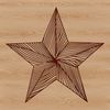 Beautiful Star Clip Art SVG File A stylized star graphic for various digital and craft applications.