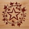 A minimalist star design created as a vector graphic in SVG format, ideal for various digital applications.