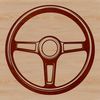 Car Steering Wheel Graphics in Vector Format A graphic representation of a car steering wheel in vector format.