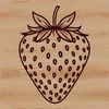 Beautiful Ripe Strawberry SVG A high-quality digital illustration of a ripe strawberry, ideal for vector art projects and commercial or personal use.