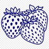 A high-quality vector illustration of a strawberry, suitable for various design applications.