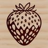 Vector Fruit Art Design A digital illustration of a fresh strawberry, suitable for vector art projects.