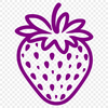 Digital Fruit Clip Art A digital illustration of a ripe strawberry.