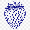 Free Strawberry Illustration A detailed SVG design of a red strawberry fruit for various applications.
