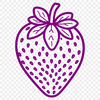 Beautiful Strawberry Vector Graphic A detailed vector illustration of a ripe strawberry with seeds and leaves.