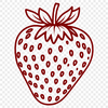 High-Res Vector Fruit Illustration A high-resolution, scalable vector image of a strawberry, ideal for food and fruit-related designs.