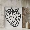 A detailed illustration of a strawberry, suitable for cutting machines like Cricut.