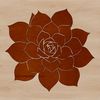 Succulent Illustration Vector Graphic A graphic illustration of a succulent plant with thick, fleshy leaves, suitable for vector art designs.
