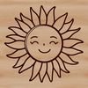 Bright Vector Sunburst Illustration A high-quality, scalable vector illustration of the sun, suitable for various graphic design projects.