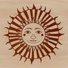 Vibrant Sun Ray Illustration A stylized illustration of the sun with rays, suitable for vector graphics and digital design.