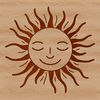 Vibrant Sunny Day Illustration A stylized illustration of a sunny day, suitable for graphic design projects.