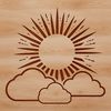 SVG icon of the sun symbolizing weather and clear sky conditions.