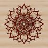 Beautiful Flower Graphics Design A stylized illustration of a sunflower with tall stem and large bright yellow petals.