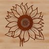 High-Resolution Floral Vector Art A high-resolution vector illustration of a sunflower in full bloom.