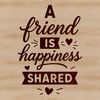 A quote about friendship in a simple, clean font, suitable for various personal and commercial uses.