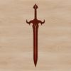 A free vector graphic of a sword design suitable for various digital applications.