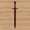 A detailed SVG vector illustration of a medieval-style sword.