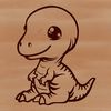 A prehistoric T Rex dinosaur in vector format, suitable for use as clip art.