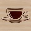 Delicate Tea Cup Design A digital illustration of a delicate teacup, suitable for vector graphics and cutting machine design.