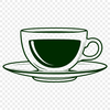 Traditional Teacup Illustration A digital illustration of a traditional teacup, designed for vector art and graphic design.