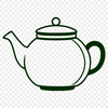 Free SVG Tea Pot Illustration A vector illustration of a teapot, suitable for various design applications.
