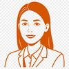 Teacher Portrait Vector Art A professional illustration of a woman in education attire, representing a teacher.