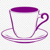 Minimalist Tea Cup SVG Design A minimalist illustration of a traditional teacup with delicate handle and rim, suitable for vector design projects.