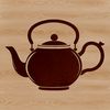 Free Vector Art Teapot Clipart A digital illustration of a teapot, suitable for vector design and cutting machine projects.