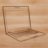 Free Electronic Device Illustration An electronic device with a keyboard and screen, depicted in vector format for graphic design purposes.