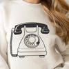 Telephone Graphic Symbol A telephone graphic symbol for technology and communication purposes.